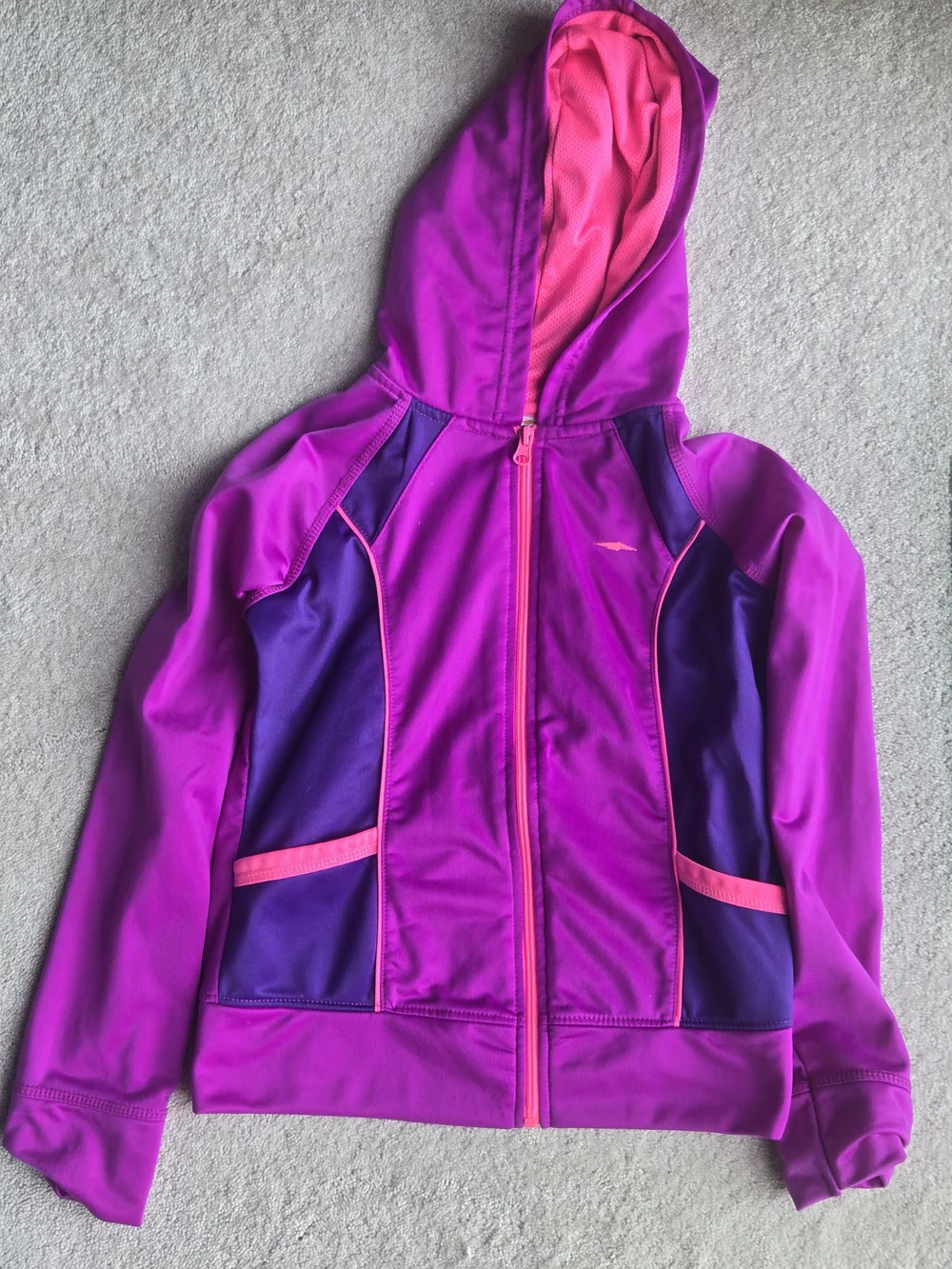 Avia Pink & Purple Hooded Active Lightweight Jacket